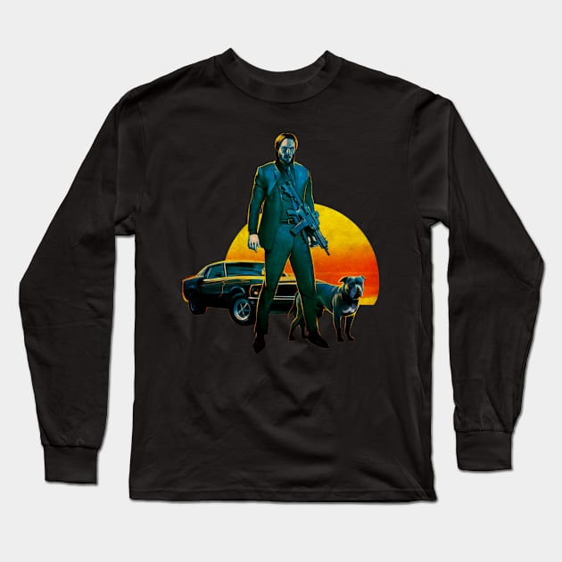 John Wick Long Sleeve T-Shirt by Badganks